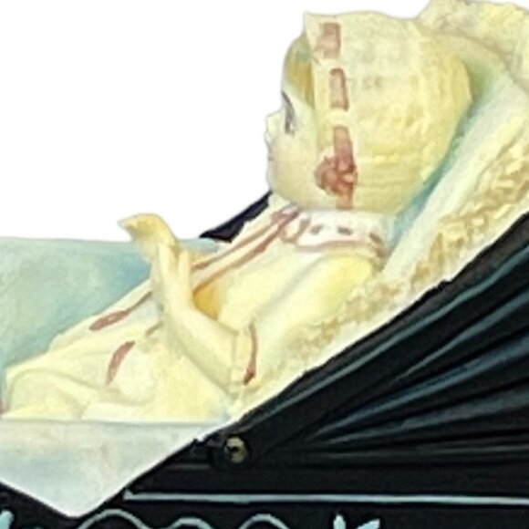 Renny’s Buggy a Tiny Treasure by Jan Hagara Porcelain Figurine Baby in Carriage - Picture 4 of 8